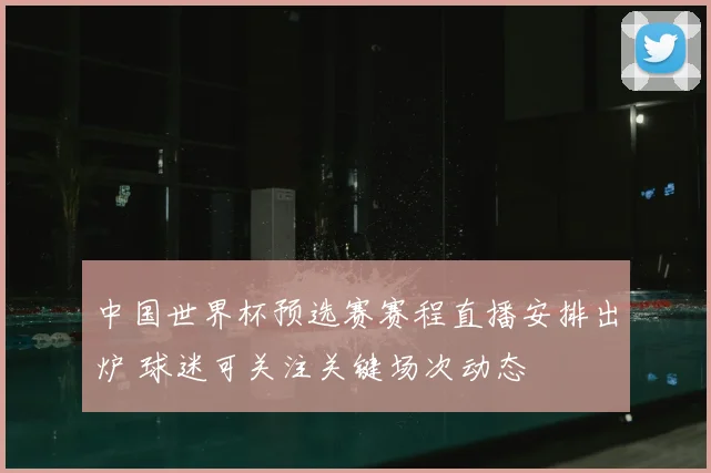 中国世界杯预选赛赛程直播安排出炉 球迷可关注关键场次动态