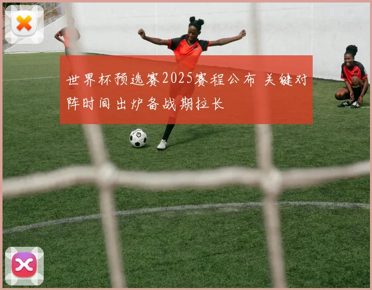 世界杯预选赛2025赛程公布 关键对阵时间出炉备战期拉长